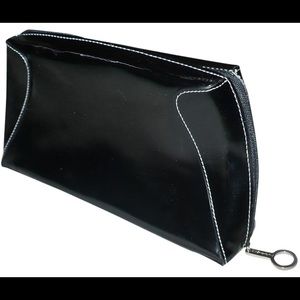 MAC x Matt Murphy faux patent leather cosmetic bag